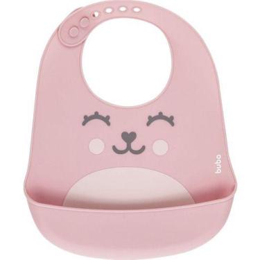 Imagem de Babador De Silicone Buba Pega Migalhas Gumy Buba Azul Rosa 