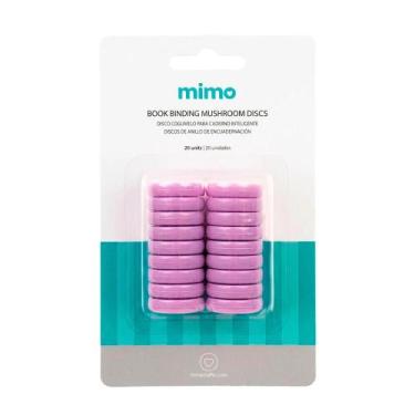 Imagem de Disco Cogumelo para Caderno Inteligente Lilás Mimo - 24 mm - 20 Unids