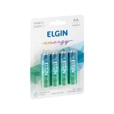 Imagem de Pilha Alcalina AA Elgin 1,5V 4 Unidades