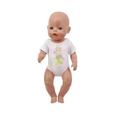 Imagem de Boneca Bebê De 43CM, Boneca Americana De 18 Polegadas, Roupa De Banho 