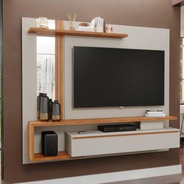 Imagem de Painel Ripado para TV até 60 Polegadas 100% MDF 180CMX153CM Espelho Ro