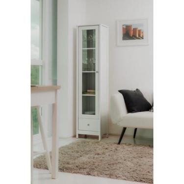 Imagem de Cristaleira para Sala de Jantar Porta de Vidro 1 Gaveta 181cm x 42,9cm