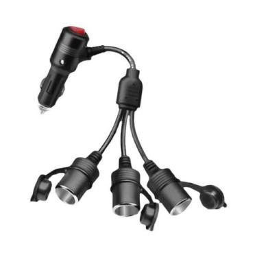 Imagem de Adaptador Divisor De Acendedor De Cigarros Universal De 20cm Com Inter