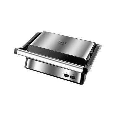 Imagem de Grill e Sanduicheira Philco PGR21PI Maxx Clean – Inox/Preto