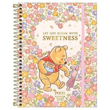 Imagem de Planner semanal 2027 espiral M7 Pooh 80 folhas Tilibra, Sweetness