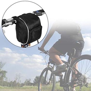 Imagem de VINGVO Bolsa de guidão, bolsa de guidão para bicicleta com moldura frontal para bicicleta