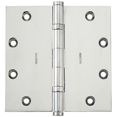 Imagem de Baldwin 1051260I Dobradiça de encaixe quadrada com rolamento esférico, cromo brilhante