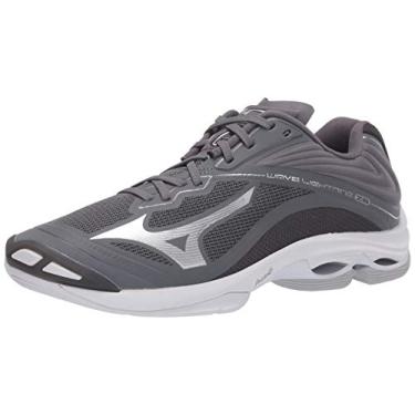 Imagem de Mizuno Tênis de vôlei masculino Wave Lightning Z6 Mid, Cinza