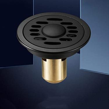 Imagem de Redondo Cobre Dreno de Piso Desodorante Esgoto Cobertura de Piso Cobertura de Coador Grelha Resíduos Dreno de Chuveiro Grande Deslocamento, D2,100mm