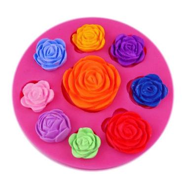 Imagem de Molde De Silicone Rosas