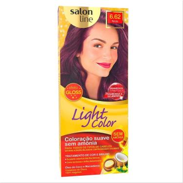 Imagem de Tintura Creme Salon Line Light Color Marsala 6.62