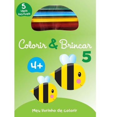 Imagem de Livro – Coleção Colorir & Brincar - Meu Livrinho de Colorir - Volume 5 + 5 Lápis de Cor