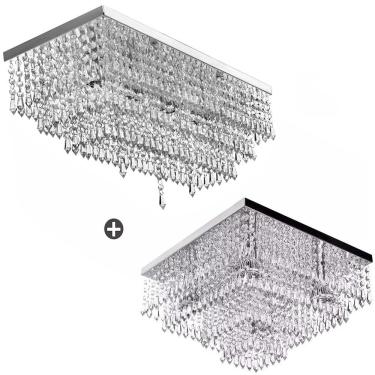 Imagem de Kit 2 Luminárias Cristal Acrilico Queops + Dreamcrillic