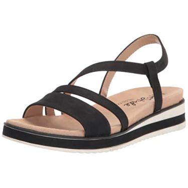 Imagem de LifeStride Sandália esportiva feminina Zoe, Preto, 8.5 Wide