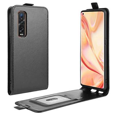 Imagem de Mobile phone accessories Para FOR OPPO Find X2 Pro R64 Texture Single Vertical Flip Capa protetora de couro com slots para cartões e moldura de foto phone case