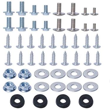 Imagem de Podoy CRF50 Kit de parafusos de montagem para tanque de carenagem de plástico compatível com Honda XR50 CRF50 SDG SSR Pit Dirt Bike Motorcycle 50cc 90cc 110cc 125cc 140cc 150cc 160cc conjunto de parafusos de painel plástico (50 peças)