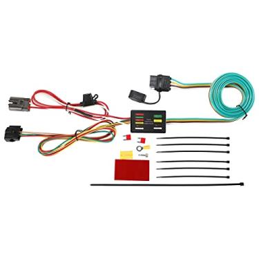 Imagem de Oyviny Arnês de reboque plano de 4 vias personalizado para Kia Sedona 2015-2021/Kia Sorento 2007-2020/Hyundai Santa Fe 2013-2019/Hyundai Veracruz 2007-2012, fiação de luz de reboque plug and play