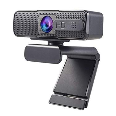 Imagem de Nano shield Webcam de foco automático 1080P com capa de privacidade, microfone com cancelamento de ruído, câmera web Full HD, chamada de vídeo em tela ampla, gravação de jogos, webcam Skype para Mac