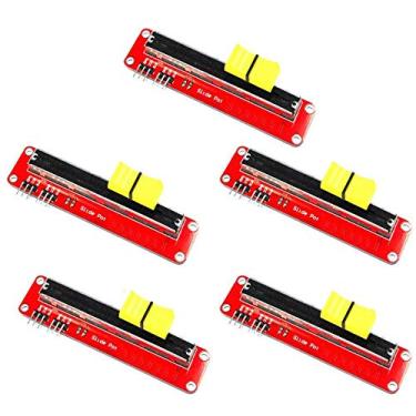 Imagem de Ximimark 5 peças Módulo de potenciômetro deslizante linear 10K Sensor analógico 3,3V - Saída dupla de 5V para Arduino MCU BRAÇO Bloco eletrônico
