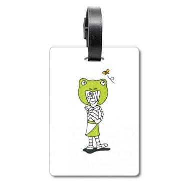 Imagem de Egito múmia Hórus sapo chapéu bolsa etiqueta bagagem cartão pendurado etiqueta, Multicolorido.