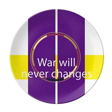 Imagem de War Will Never Changes Prato Decorativo de Porcelana Salver Louça Prato de Jantar