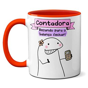 Imagem de Caneca Contadora Tentando Dar Conta De Todos Os Prazos (Vermelha)