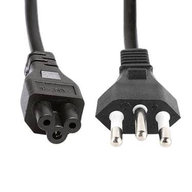 Imagem de Wincabos Cabo de Força para Laptop 1,20M Preto Macho para Fêmea