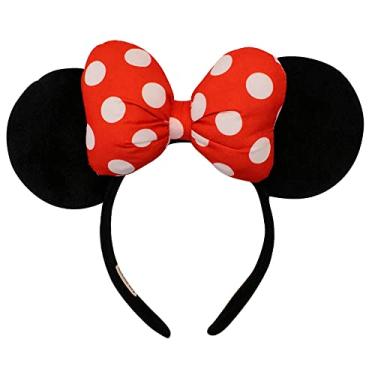 Imagem de Tiara Laço Vermelho Orelhas Minnie Com Luz - Disney