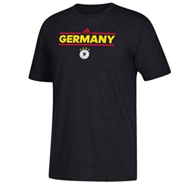 Imagem de Camiseta masculina Adidas Germany Black Dassler City Nickname Performance, Preto, Large