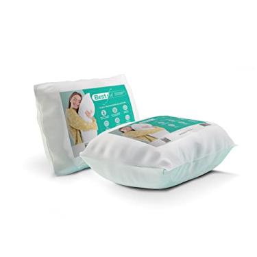 Imagem de Kit 2 Travesseiros TRP Imports Best Fit Ajustáveis Fibra Antialérgica