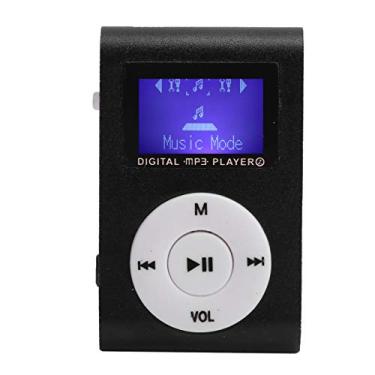 Imagem de MP3 Player Portátil, Mini Reprodutor De Música Com BackClip E Tela LCD Esportes MP3 Player Suporte Para Cartão De Memória Liga De Alumínio Leitor De Música Leve Para Crianças E Idosos(Preto)