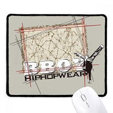 Imagem de Mouse pad Graffiti Street Culture Boy Hip Hop com borda costurada para jogos, Apoio Mouse