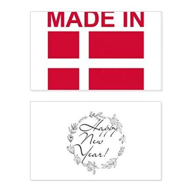 Imagem de Cartão de felicitações feito na Dinamarca Country Love New Year Festival Bless Message Present