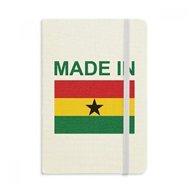 Imagem de Caderno feito em Ghana Country, capa dura de tecido, diário clássico A5
