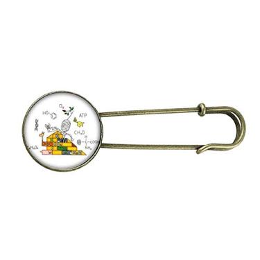 Imagem de Egypt Mummy Horus Química Pirâmide Retrô Broche de Metal Clipe Joias