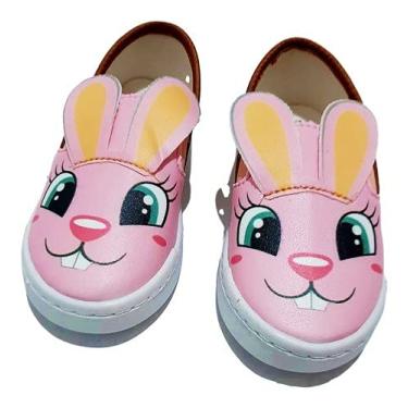 Imagem de Sapatinho Infantil Menina Tenis Bebe Bichinhos Zoo Coelhinha