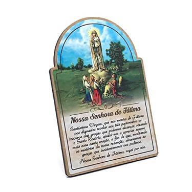 Imagem de Quadro Adorno De Mesa Nossa Senhora De Fátima Em Mdf