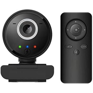 Imagem de Webcam Câmera De Computador Com Controle Remoto HD Humanoid Smart Auto Tracking Câmeras USB Para PC Computador Laptop Vídeo Webcam 4k Webcam (Tamanho: Branco),Preto,Hilarious123