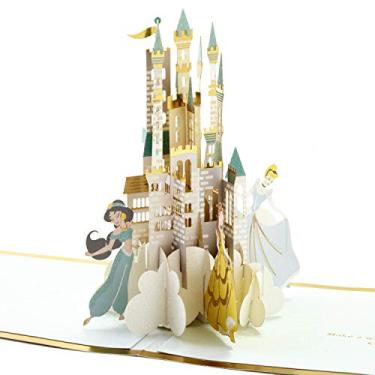 Imagem de Hallmark Cartão de aniversário Pop Up da Princesa Disney Signature Paper Wonder (Jasmim, Bela, Cinderela, Ariel)
