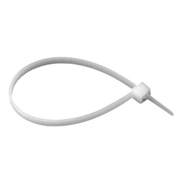 Imagem de 100 Abraçadeiras Nylon Cinta Plástica Enforca Gato 2,5x100mm Branca