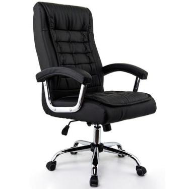 Imagem de Cadeira De Escritório Presidente Giratória com Molas Ensacadas até 120kg Fox Office Preto
