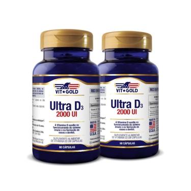 Imagem de Kit 2x Vitamina Ultra D3 2.000UI 60 Cápsulas VitGold 