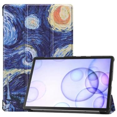 Imagem de ZZOUGYY Capa de tablet para Samsung Galaxy Tab S6 10,5 T860 T865 T867 (versão 2019), capa de couro ultrafina com suporte fólio para Galaxy Tab S6 2019 SM-T860 SM-T865 SM-T867 10,5 polegadas