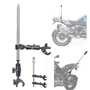 Imagem de Fotoleey Kit de montagem de motocicleta para Insta360 One X3 X2 ONE RS - Kit de montagem de guidão de braçadeiras duplas para fotos em 3ª pessoa