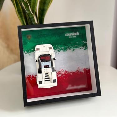 Imagem de iLuane Display Wallboard for Lego Speed Champions Lamborghini Countach 76908, Adult Collectibles Wall Mount, Home or Office Décor (No Car Included)