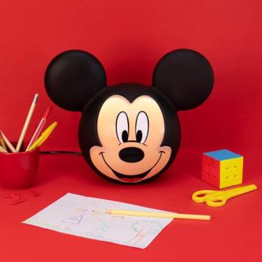 Imagem de Luminária Infantil Mickey Cartoon Disney Abajur Quarto Menino Menina D