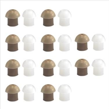 Imagem de MONICONA Fones de ouvido transparentes de substituição compatíveis com Motorola Kenwood Baofeng Icom Yaesu HYT Kits de vigilância para banheiras acústicas (pacote com 20)