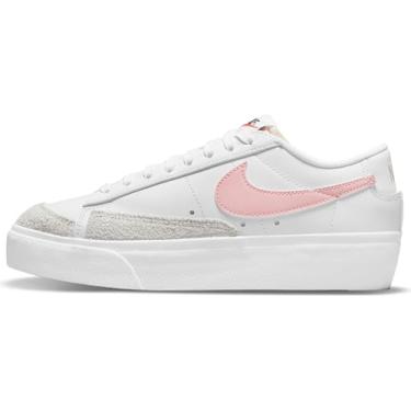 Imagem de Nike Blazer Plataforma baixa Branco/Rosa Glaze-Summit Branco DJ0292 103 Tamanho Feminino 11