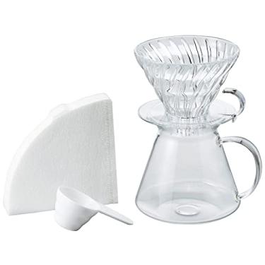 Imagem de Hario Kit de preparação de vidro V60, 600 ml, transparente