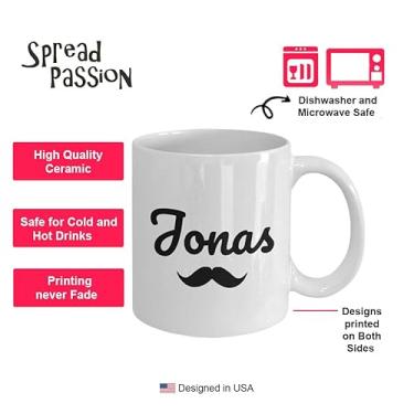 Imagem de SpreadPassion Canecas personalizadas para homens - Xícara de café de 325 ml